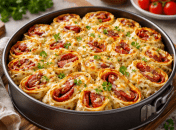 Ленивый пирог из тортильи