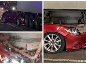 Водитель легковушки гнал по шоссе с большой скоростью