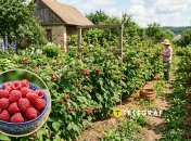 Кусты малины