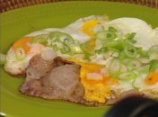 Яичница с ветчиной