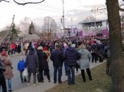 Столкновения между Нацкорпусом и полицией в Черкассах: Пострадали 10 полицейских