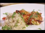 Куриная грудка запечённая с овощами