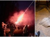 Обломки российских снарядов разбросало по всей украинской столице