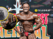 Каду Сантос и его кот Баки