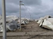 В Николаеве ветер завалил палаточный городок военных