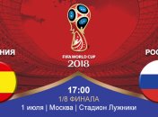 Испания - Россия 1:1 (3:4 по пенальти) события матча