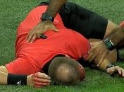 Болельщик, разбивший голову арбитру на матче Лиги Европы, задержан