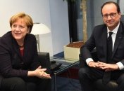 На переговорах Олланд и Меркель обсудят ситуацию в Украине