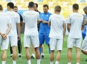 Сборная Украины провела тренировку перед игрой с Сербией (Видео)