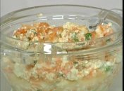 Творог с редькой и морковью