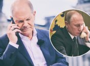 Олаф Шольц и Владимир Путин