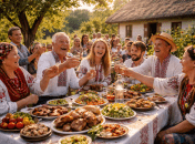 Застілля в українському селі
