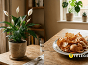Луковая шелуха и Спатифиллум