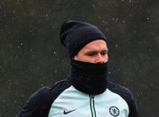 Михаил Мудрик на тренировке