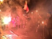 Активисты устроили ночное факельное шествие к МВД и ГПУ