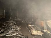 Здание очень сильно выгорело