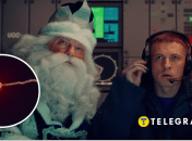 Ролик РФ со сбитием Санта-Клауса