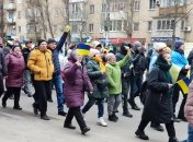 В Мелитополе очередной массовый митинг