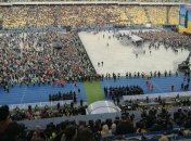 Газон Олимпийского после дебатов готов к матчу Динамо - Шахтер