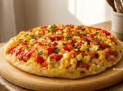 Постный пирог с овощами готовится на сковороде