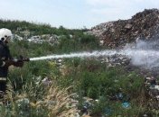На Закарпатье горела мусорная свалка