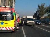 В Киеве произошло масштабное ДТП с пострадавшими