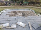 Место, где ранее стоял памятник