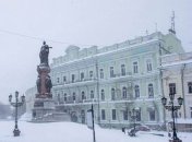 Одессу засыпало снегом