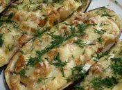 Баклажаны, фаршированные кальмарами