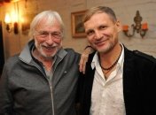 Олег Скрипка пообедал в киевском ресторане с Пьером Ришаром