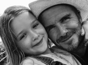 Виктория Бекхэм поделилась новым фото мужа и 9-летней дочери