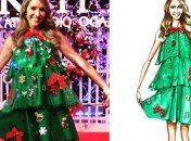 Катя Осадчая опубликовала лучшие детские копии своего новогоднего платья  