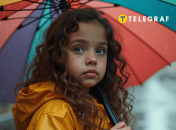 Девочка с зонтом