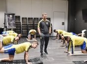 Тренировка сборной Украины