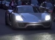 Очень редкий Porsche 918 Spyder (Видео)