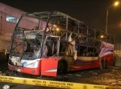 В Перу сгорел двухэтажный автобус с туристами, около 20 человек погибли