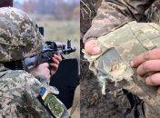 Так выглядит "перемирие": пуля снайпера пробила каску и ранила бойца ВСУ на Донбассе (фото)