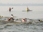 В Черкассах состоялся 10-километровый заплыв через Днепр