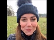 В симпатичной шапке: Кейт Миддлтон сделала селфи-видео во время пробежки