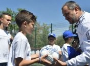 Павелко, Беланов и Шовковский провели урок футбола в Запорожье