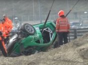 Эпичная авария Porsche 991 на обновленном автодроме Зандворт (Видео)