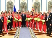владимир путин и олимпийская сборная рф