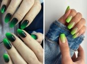 Зеленый маникюр весной будет выглядит очень свежо