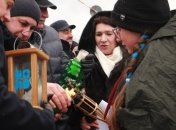 На границе с Польшей украинские пластуны получили Вифлеемский огонь