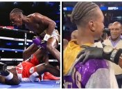 Эвандер Холифилд наблюдал за поединком сына Эвана