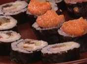 Ролл с угрём