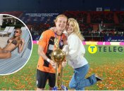 Ефим Конопля с женой Анастасией