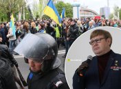 Проукраинский митинг в Донецке под "защитой" силовиков