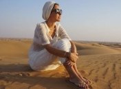 Собчак отпраздновала свой день рождения в пустыне.