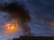 В Киеве после атаки —  столб дыма